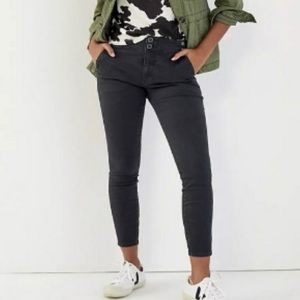 Anthropologie Pilcro Grey High Rise Darted Skinny Pants Size 26